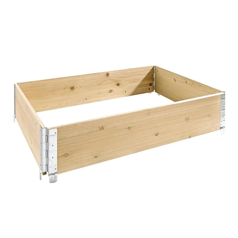 Factory Direct 2026 Log One Meter Vegetable Garden Wooden Planting Box Frame Bed Vegetable Planting Pot Outdoor Courtyard Garden