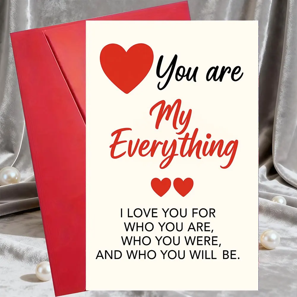 1 romantic couple card, expressing deep emotions and commitment, showing your partner that they are crucial to you