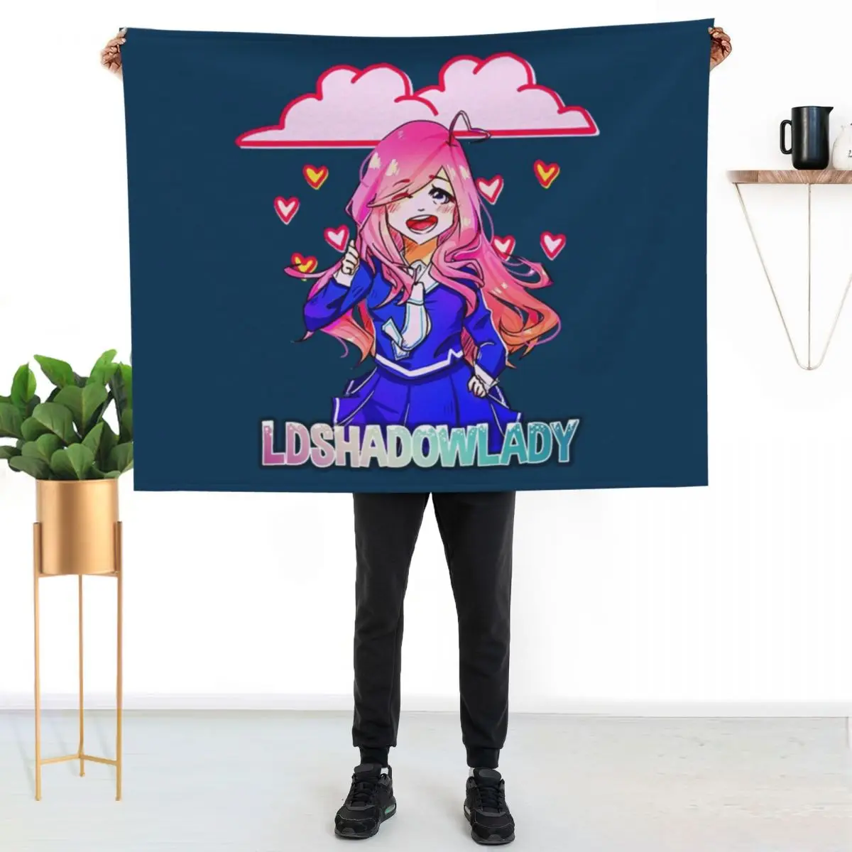 ldshadowlady Throw Blanket Giant Sofa Thermal Baby anime Furry Luxury Blankets