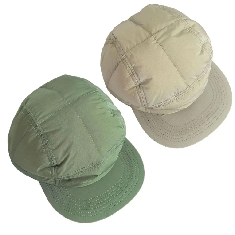 

Windproof Winter Baseball Hat Outdoor Keep Warm Down Cotton Filling Ear Protection Cap Soft Thickened Cap