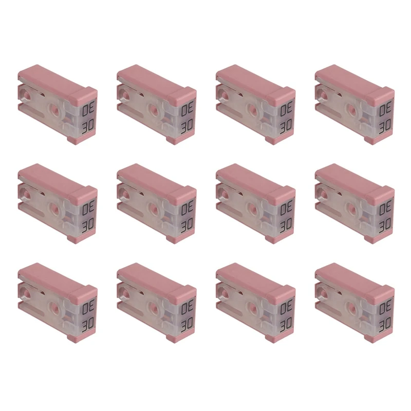 B-T 30A 32V Mini Slot Automotive MCASE Fuse Kit For Car Power And Brake Control, 12 Pack For Automotive Repair Workers