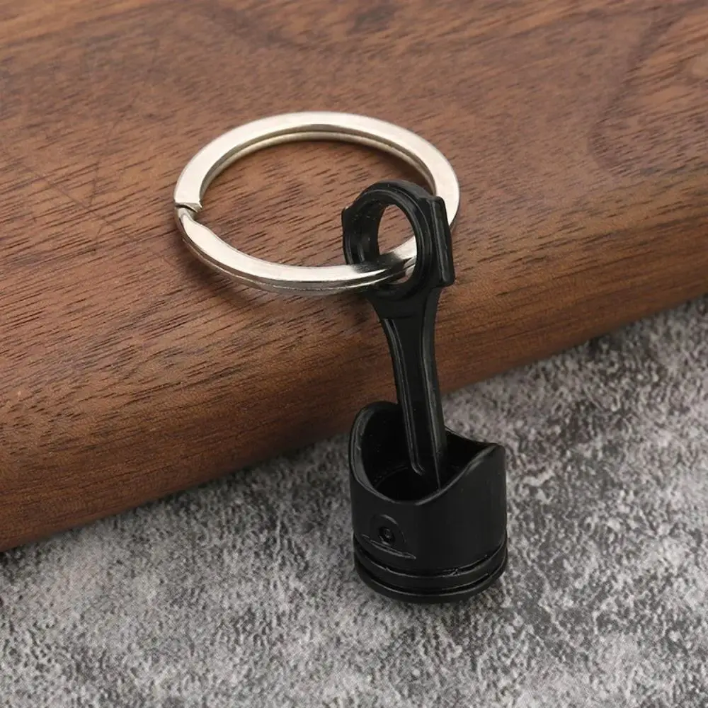 Unique Alloy Car Engine Piston Keychain INS Car Accessories Piston Model Keyring Keyring Mini All-match