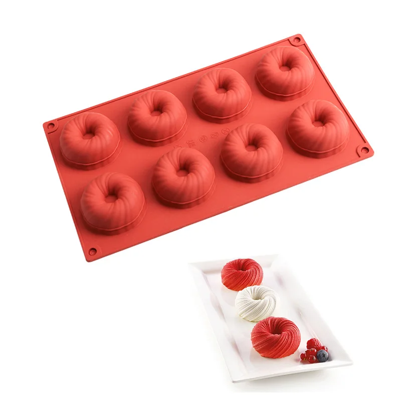 

8Wool Ball Mousse Cake Silicone Mold Dessert Baking Diy Epoxy Chocolate Mold Red