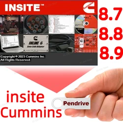 Cat-insite 8.9エンジン診断ソフトウェア、障害コード、エンジンテスト、8.8の調整、最大2019個のCammin8.7pro、最新、