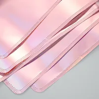 50pcs Long Holographic Packaging Bags Ziplock Laser Seal Pouch For Party Nail Eyelash Favor Food Storage Jewelry Display Supply 5