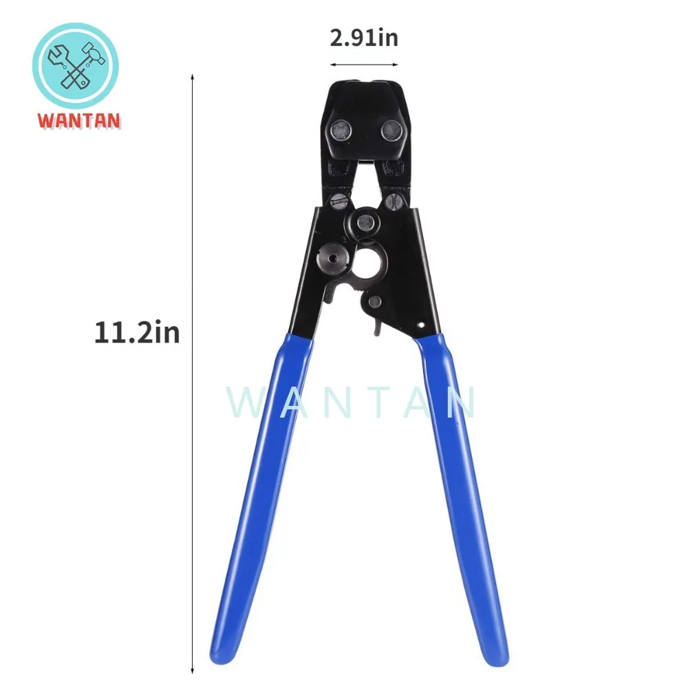 Pliers PEX Cinch Crimp Crimping TOOL for Hose Clamps Sizes From Pucellas