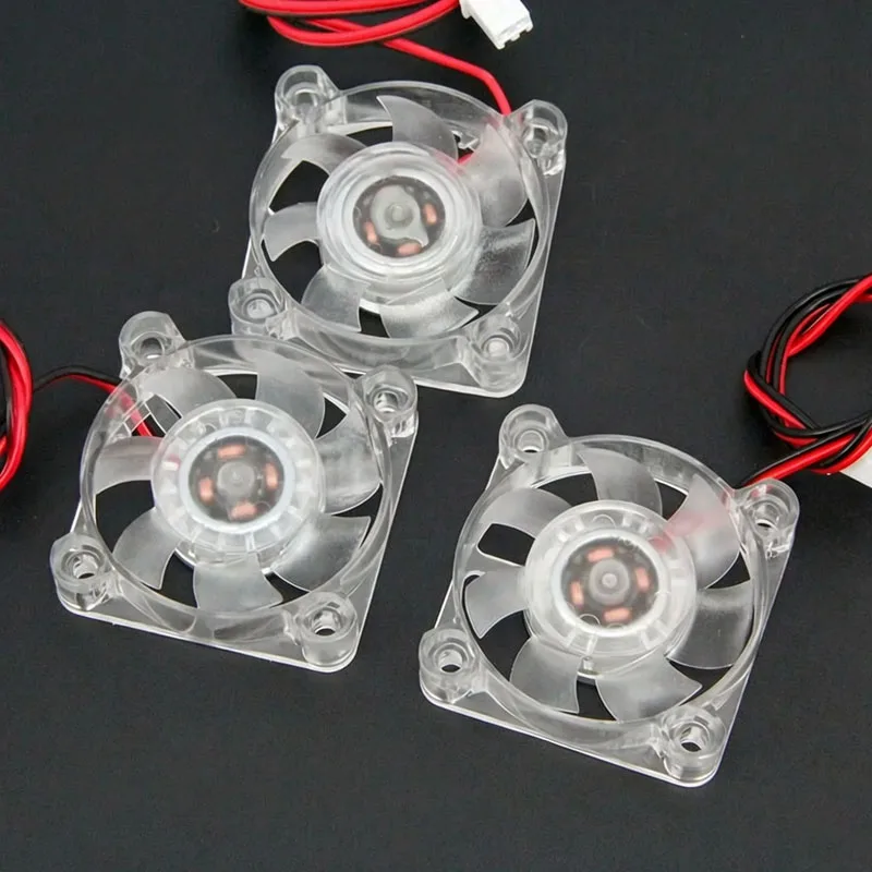 4010 40x40x10mm 4cm Hydraulic Bearing 2-Pin DC 5V 12V 24V Brushless Cooling Fan with blue LED Light Emitting