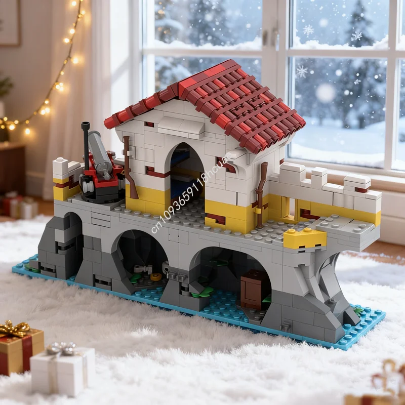 

872pcs MOC Barracks Expansion Eldorado Fortress Model Building Blocks Toys Architecture Idea Christmas Gift Brick Kids Birthday