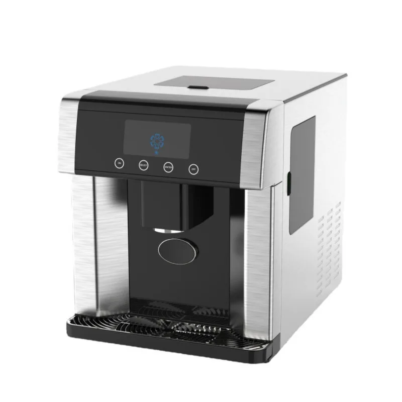 Automatische Power-Off Huishoudelijke Commerciële Volautomatische Kan Worden Aangepast Mini Roestvrij Staal Ijs Maker 110V 220V