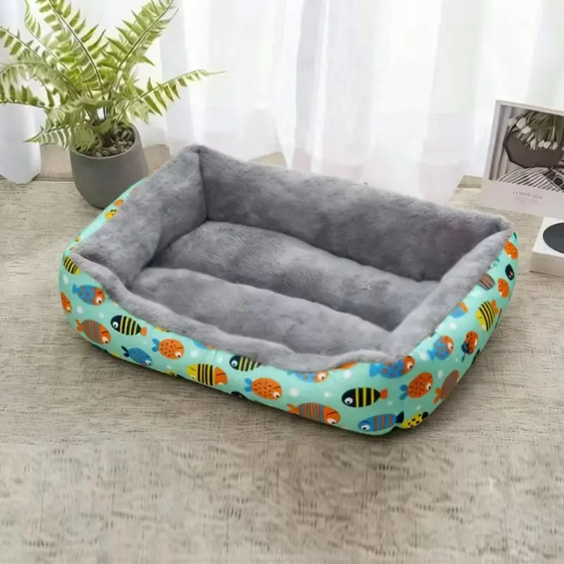 Cama alfombra con peces para gatos y perros – Antideslizante interior - imagen 2