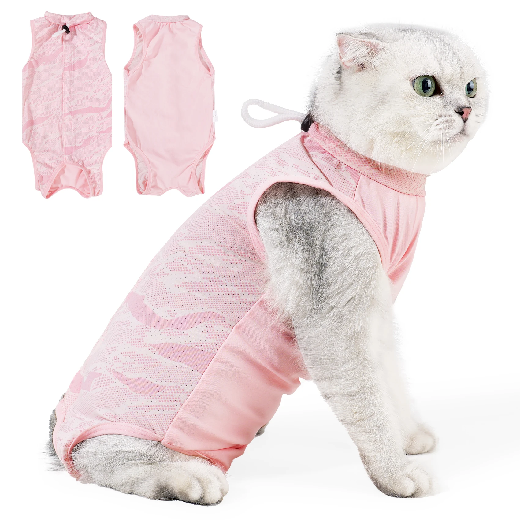 Combinaison de protection pour chat après opération chirurgicale_voghion.com
