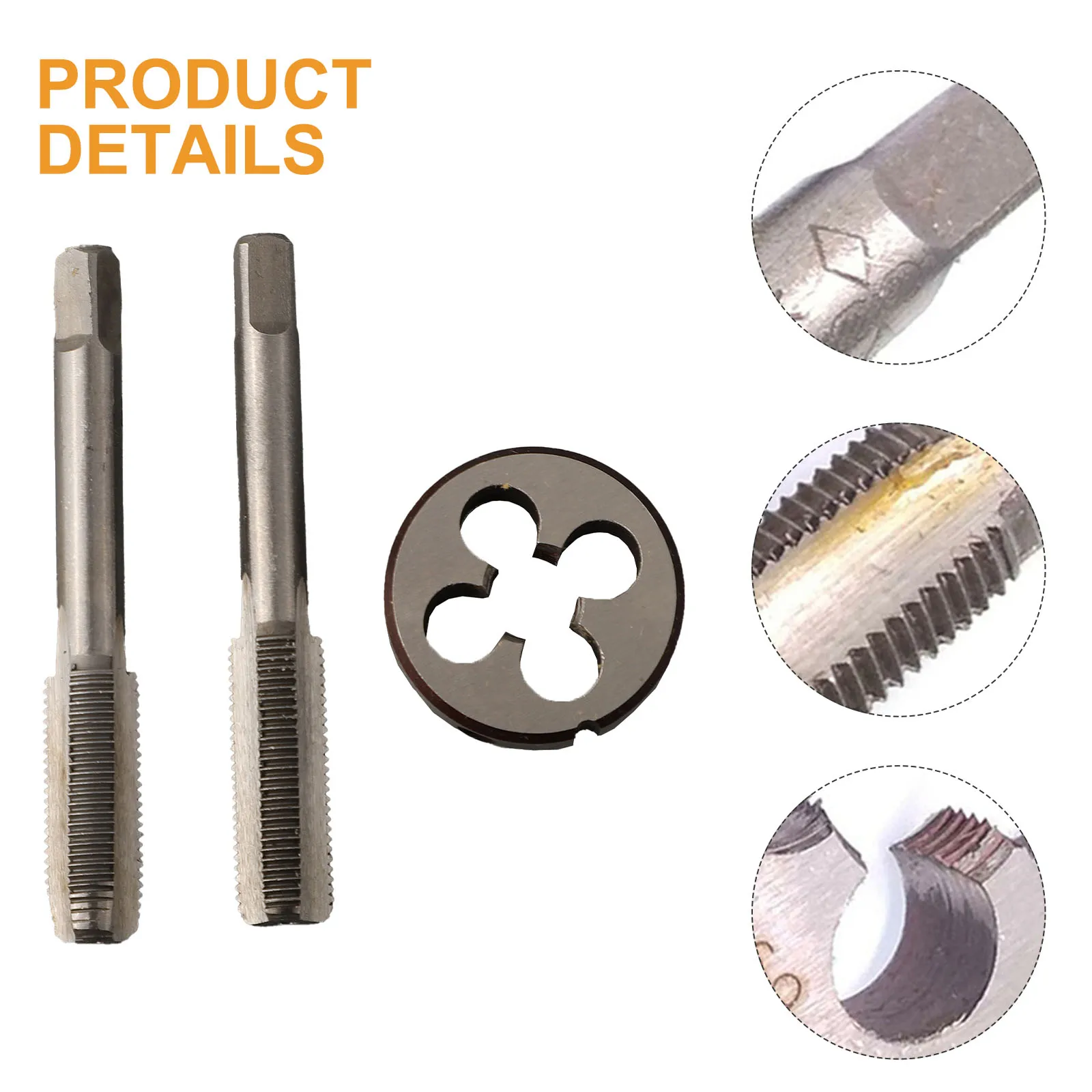 HSS Precision Tools M10 x 1mm Taper Tap & Matching Die for Professional Use in Right Handed Applications Total of Three Items