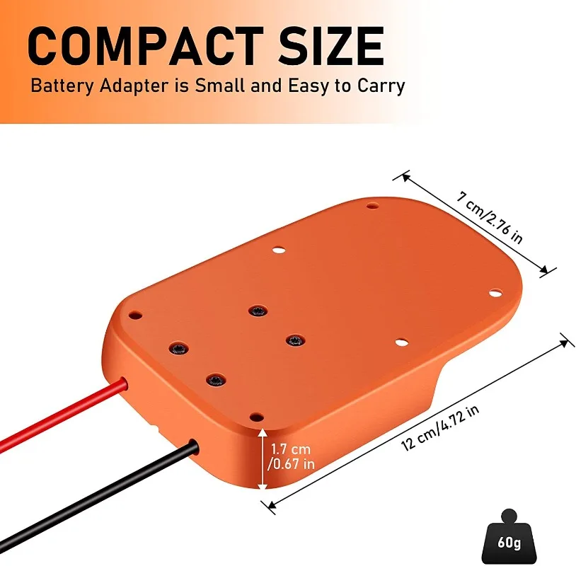 DIY Adapter for AEG RIDGID 18V Li-Ion Battery Connector 14 AWG DIY Cable Output Robot Power Supply Power Tool Accessories