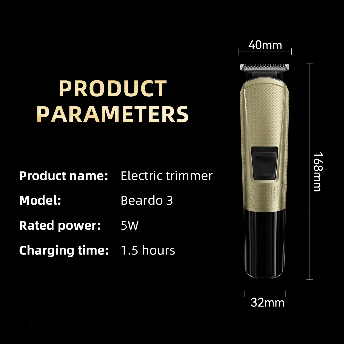 ENCHEN Beardo 3 Hair Trimmer & Groom Kit For Beard Trimming And Body Grooming With Type-C Charging And Indicator Light