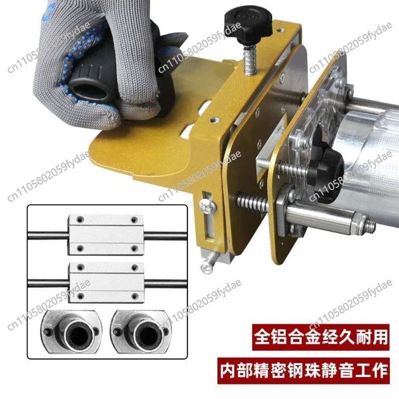 2 In 1 Connector Slotted Bracket Invisible Fastener Punch Positioner Linear Rail Woodworking Tool