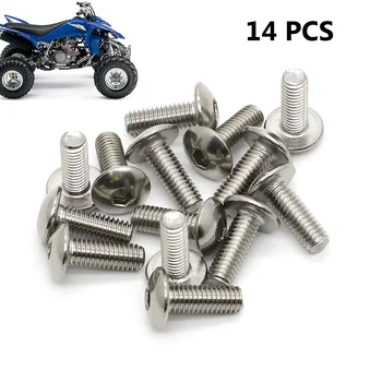 フェンダーボルトスクリューキット,ヤマハ用,バンシー350,ブラスター,戦士ラプター,yfz450,ラプター250, 350, 660, 700, 450, 90149-06306, 14個