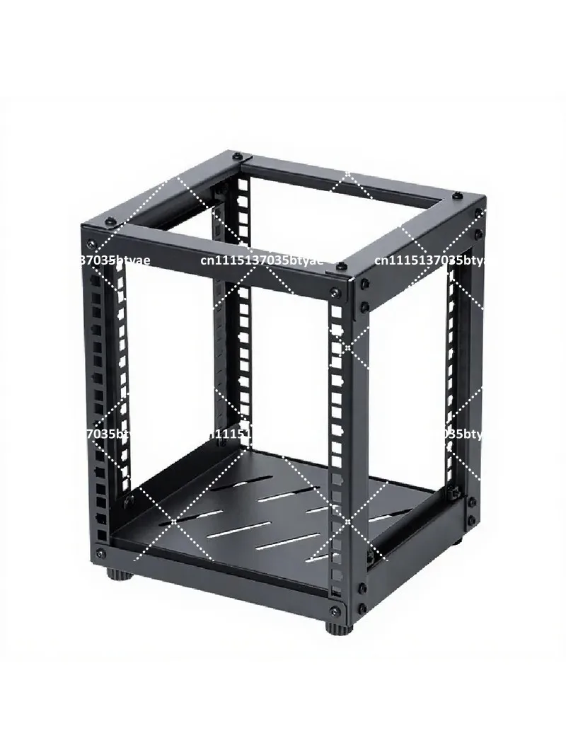 10 inch Desktop Cabinet Natural Unfinished NAS Router Storage Enclosure for Network Switch Device