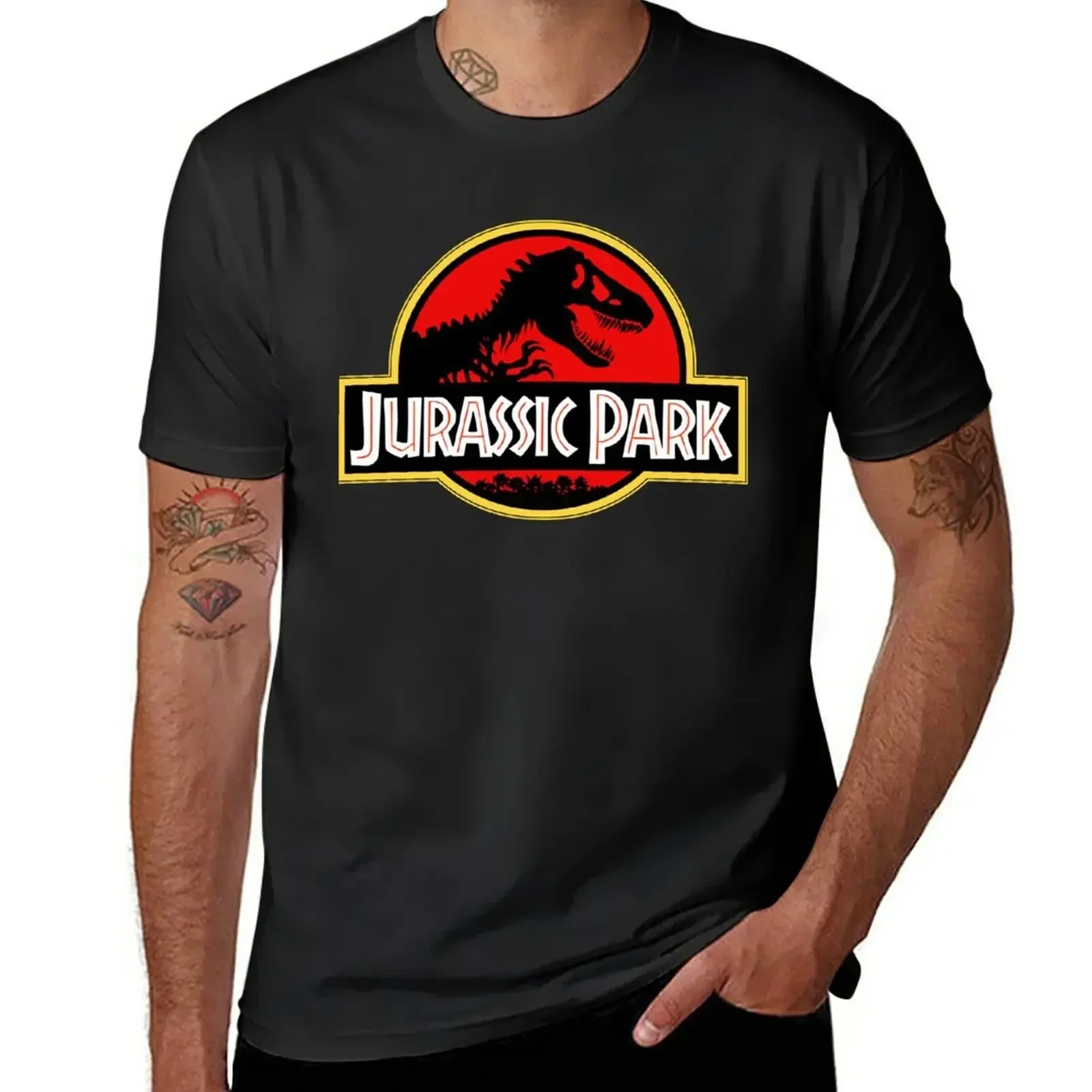 Jurrasic Park T-Shirt plus sizes custom shirt Aesthetic clothing mens designer t shirt