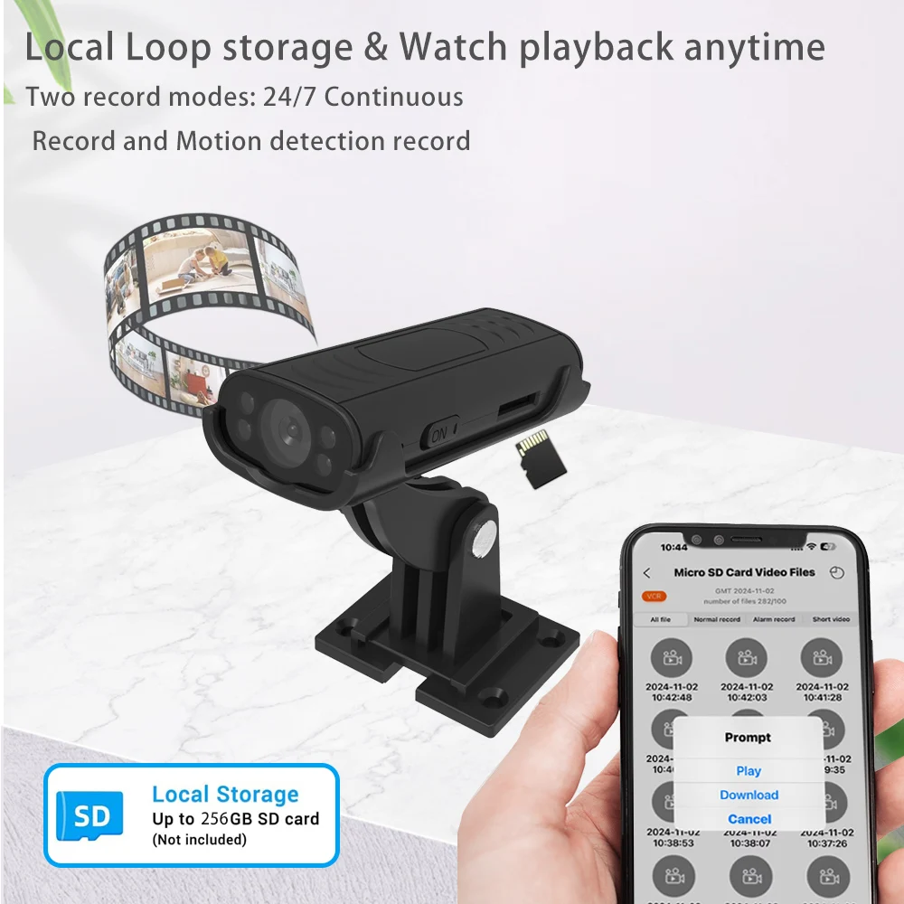 Mini Wireless WiFi Camera Super Small Home security Camera Remote Monitor Pet camera Nanny camera, Motion detection