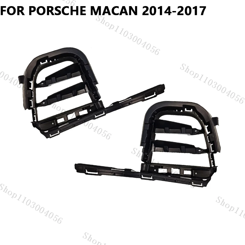 

Car Front Bumper Fog Light Trim Frame For Porsche Macan 2014-2017 Fog Light Vent Grille Cover Mesh 95B8076811E0 95B8076821E0