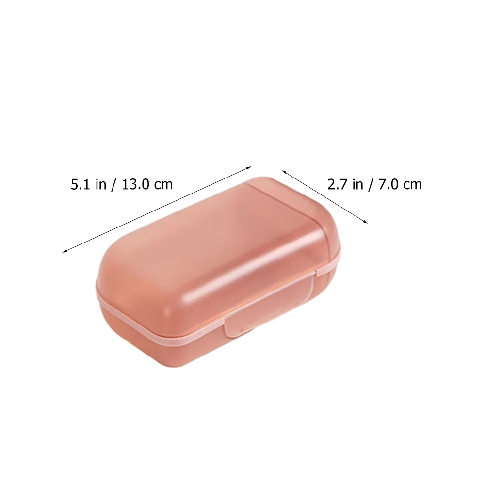 

4pcs Portable Travel Soap Box Leak-Proof Compact Lightweight Plastic Soap Case For Camping Gym Outdoor Activities Stylish Design