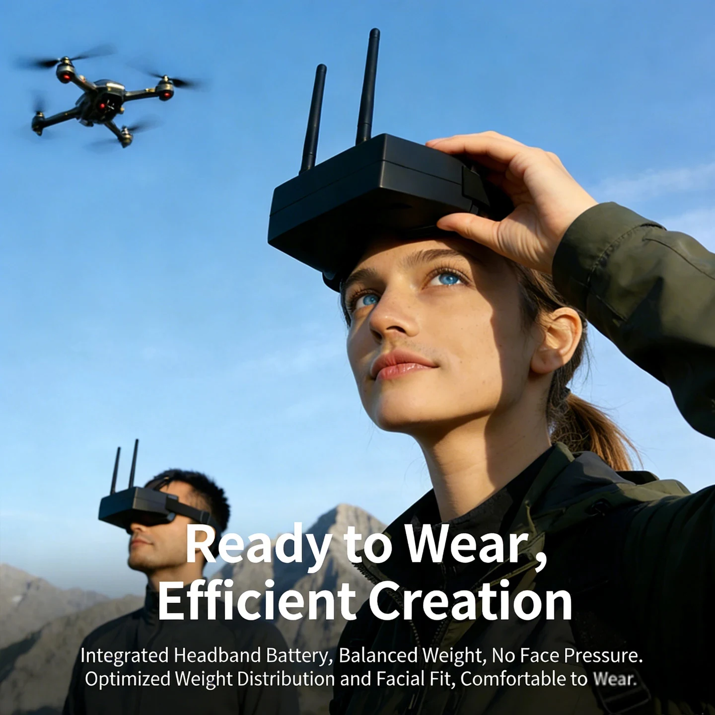 FPV Goggles 3.0 Inch 480*272px LCD Screen support DVR and 5.8G 48CH 400mW adjustable VTX Transmitter Camera CMOS 1500TVL for RC