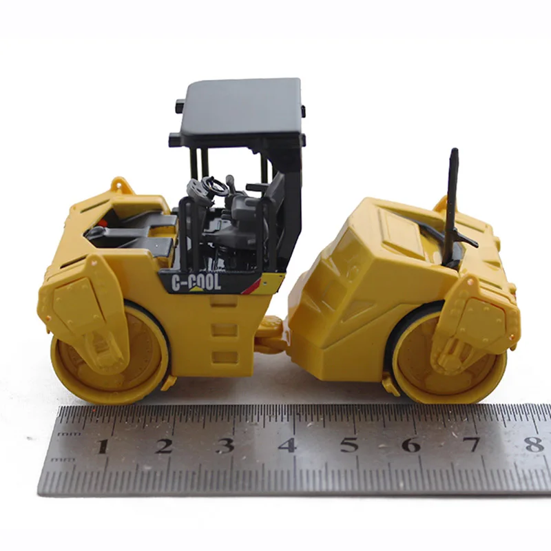 C-COOL Asphalt Compactor Roller 1:64 Scale Alloy Construction Vehicle Toy Car Simulation Die Cast Model Collectible Gift 80004