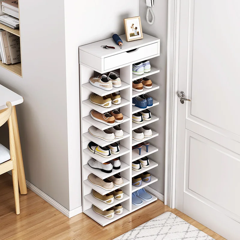 

Shoe rack household door storage shelf new small apartment ins wind Internet celebrity layered storage dormitory shoe cabinet