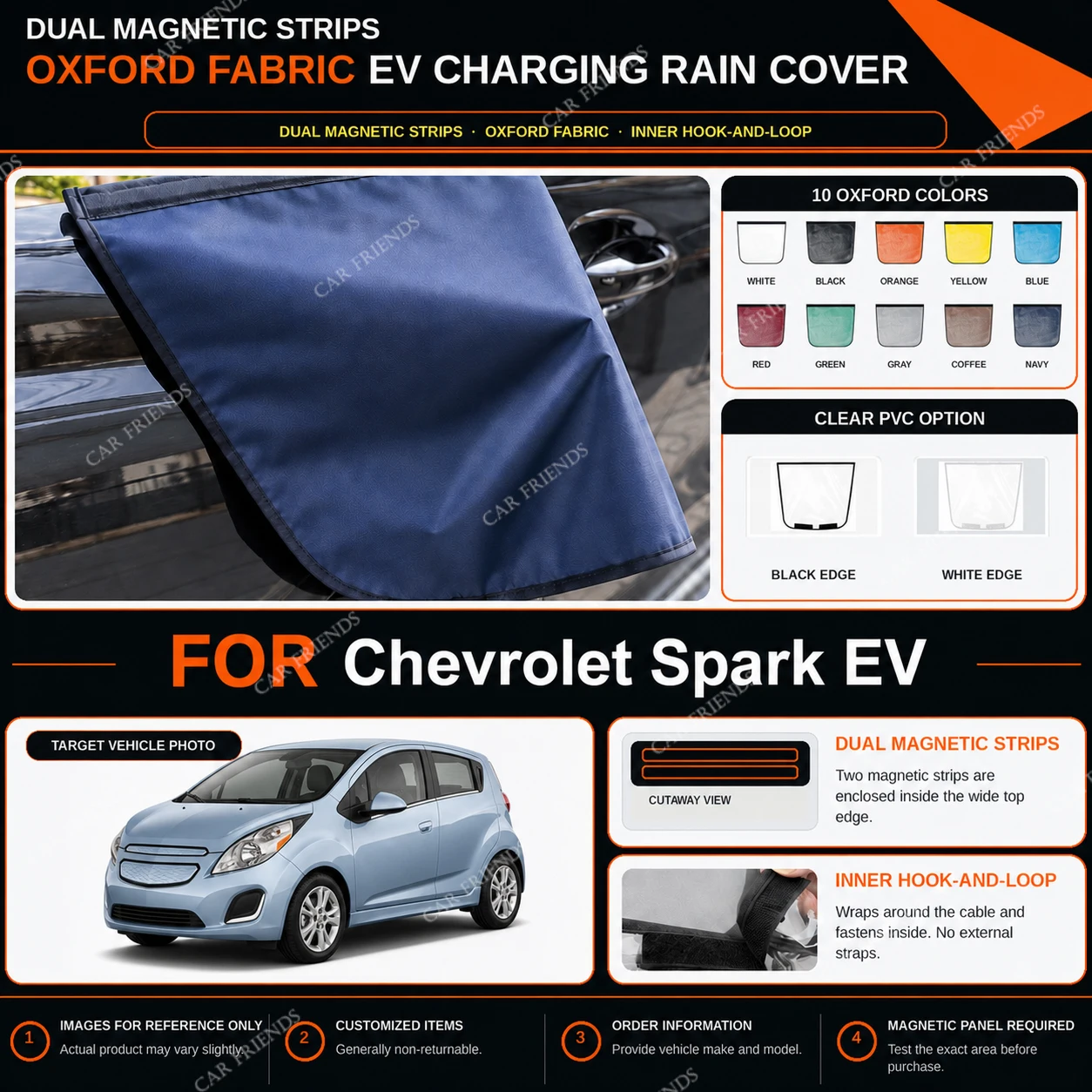 capa-de-chuva-para-porta-de-carregamento-de-veiculos-eletricos-chevrolet-spark-ev-em-tecido-oxford-com-tiras-magneticas-duplas-repelente-a-Agua-para-carregamento-externo