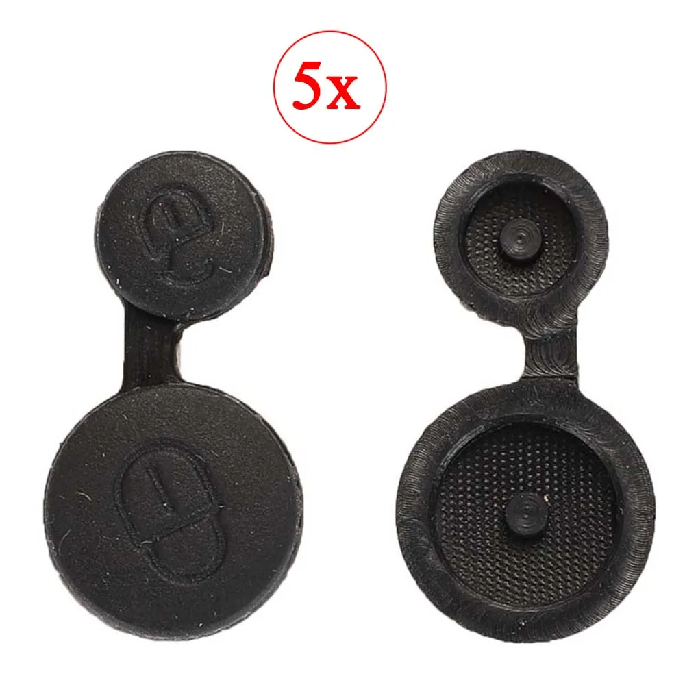 

jingyuqin 5pcs Car Key Cover Case Rubber Buttons For Peugeot 106 205 206 306 405 406 for Citroen Berlingo Xsara Picasso Saxo