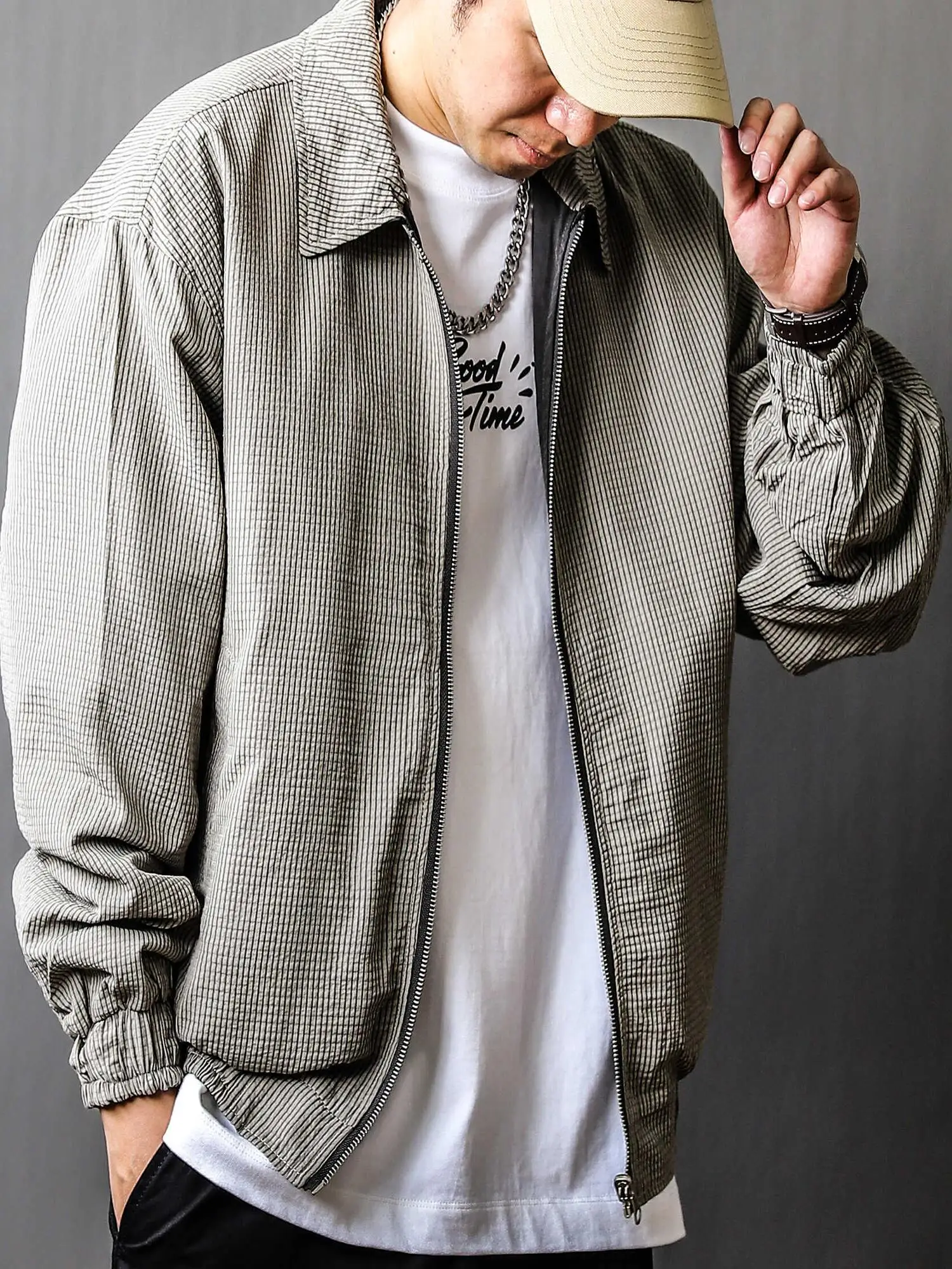 

Двусторонняя куртка с длинными рукавами, свободного кроя, повседневная, весенне-осенняя, в стиле ретро, рабочая одежда, модная брендовая уличная одежда, пальто-топ