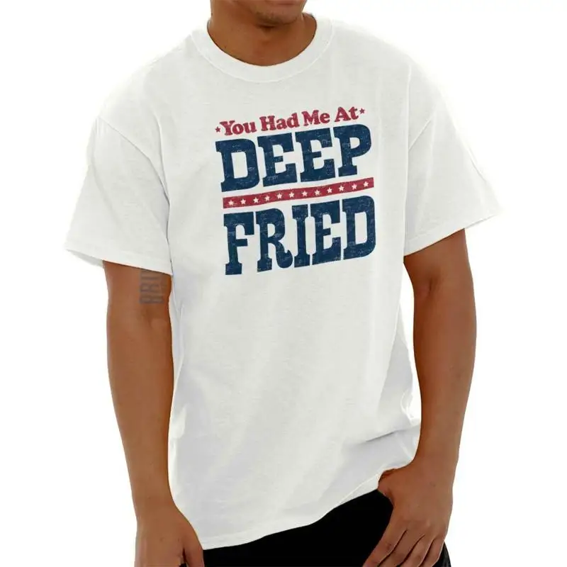Camiseta divertida con cuello redondo para mujer o hombre, broma de comida, te me teve en fritos