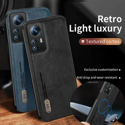 For Xiaomi 12T Pro Чехол Для Back Cover Skin Feel Shockproof Magnetic Phone Cases PU Leather Fundas For Xiaomi 13T 14T Pro Capa