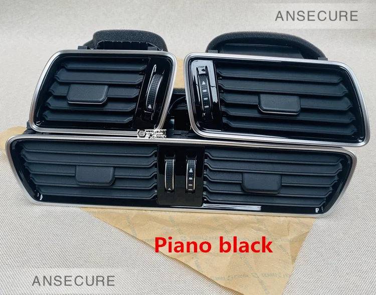 

OEM 3 Pcs LHD Piano Black Front Panel Console Vents Dash Louver Air Conditioner Vent Outlet Assembly For VW Passat B7 CC