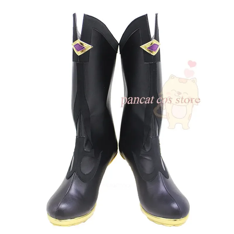 Genshinimpact Fischl Cosplay Shoes Comic Anime Game Cos Long Boots Cosplay Costume Prop Shoes for Con Halloween Party