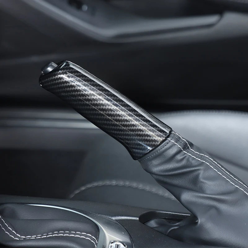 سيارة فرملة اليد القبضات غطاء فرامل اليد غطاء للحماية ل 2016-2025 مازدا MX-5/فيات 124/ابورت 124 اكسسوارات السيارات الداخلية #5