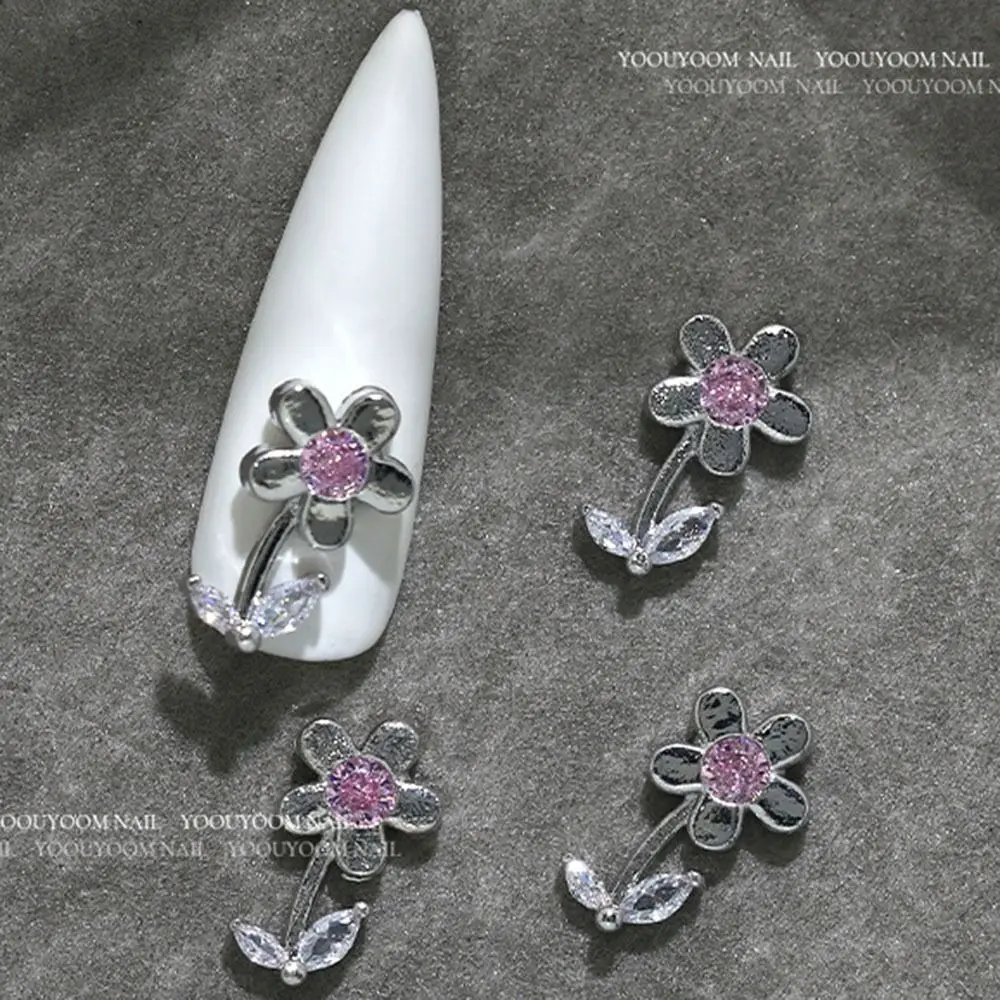 DIY Silber 3D Maniküre Schmuck Nagel Charms Metall Kristall Nagel Strass Schmetterling Mode Nail art Dekoration Frauen