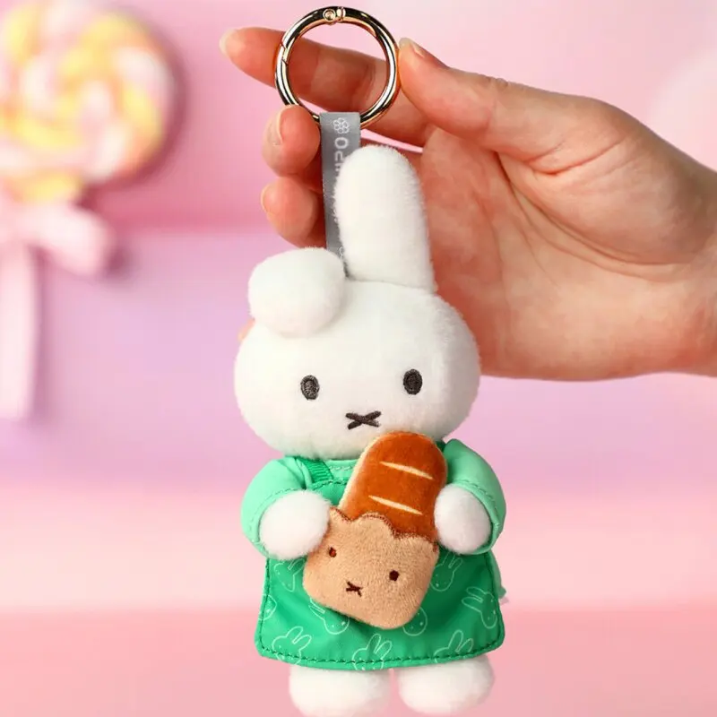 Vipo X Miffy Offizielle Bäckerei-Serie Plüsch-Schlüsselanhänger Blind Box / Charm Blind Box - Modisches Trendspielzeug Geburtstagsgeschenk für Mädchen