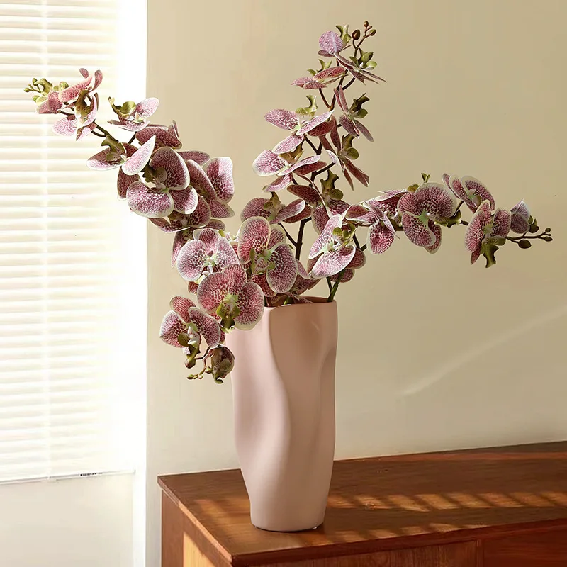 3D9 رئيس فالاينوبسيس محاكاة زهرة عالية الجودة طاولة طعام الزفاف زينة زخرفية متقدمة بيونيك وهمية