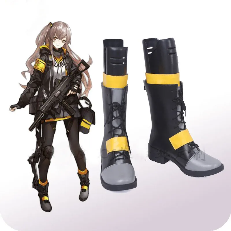 Mädchen Frontline UMP45 Taktische Cosplay Schuhe Stiefel Frauen Mädchen Kampf Schuhe Karneval UMP45 Kampf Kleidung