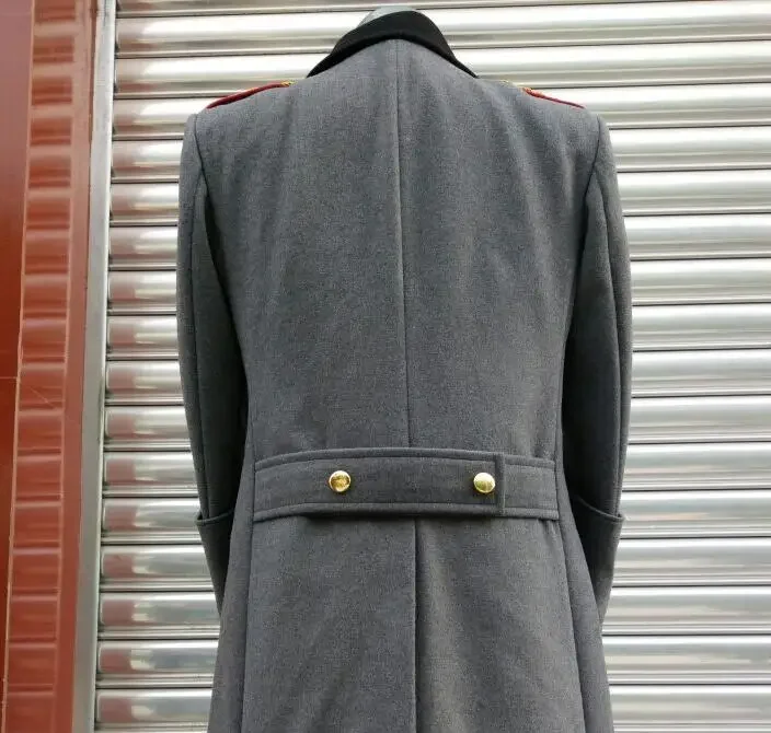 Germany Head Uniform Men Winter Overcoat Wool Long Vintage