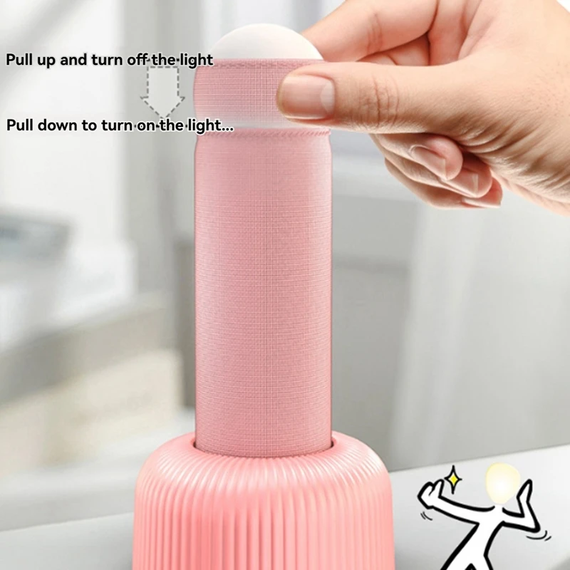 Lustiges Nachtlicht, Handzug-Nachtlicht, Nachttisch-Schlaflicht für Schlafsaal, Wohnzimmer und Büro A