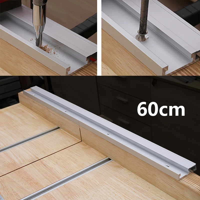 

1 шт. 60 см Т-образная направляющая из алюминиевого сплава типа 45, Т-образный паз, направляющая для распиловки под углом, ограничитель для фрезерного стола, ленточных пил, инструменты для DIY