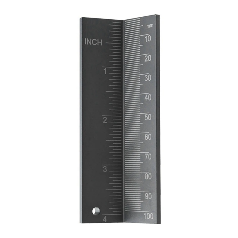 Bit Limit Ring Locator Aluminum Alloy Imperial Saw Blade Height Measuring Ruler With Magnetic Woodworking Auxiliary Tool