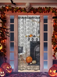 Halloween Spider Door Curtain Living Room Bedroom Holiday Decoration