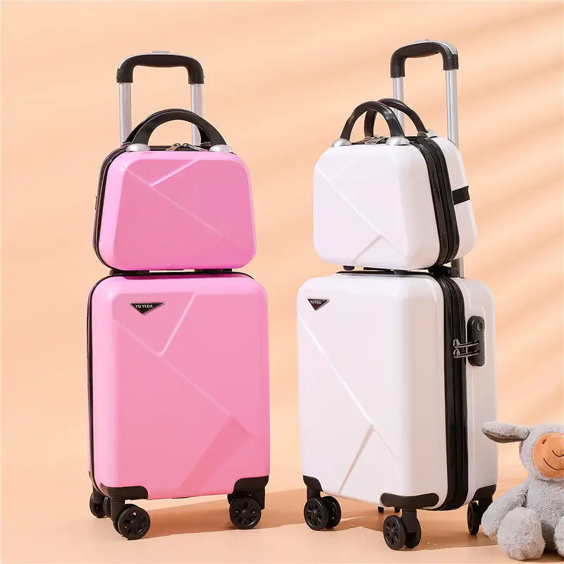 16 inch luggage set carry on suitcase travel wheel bag suitcase trip cabin trolley Board bag children\'s luggage small case 10kg