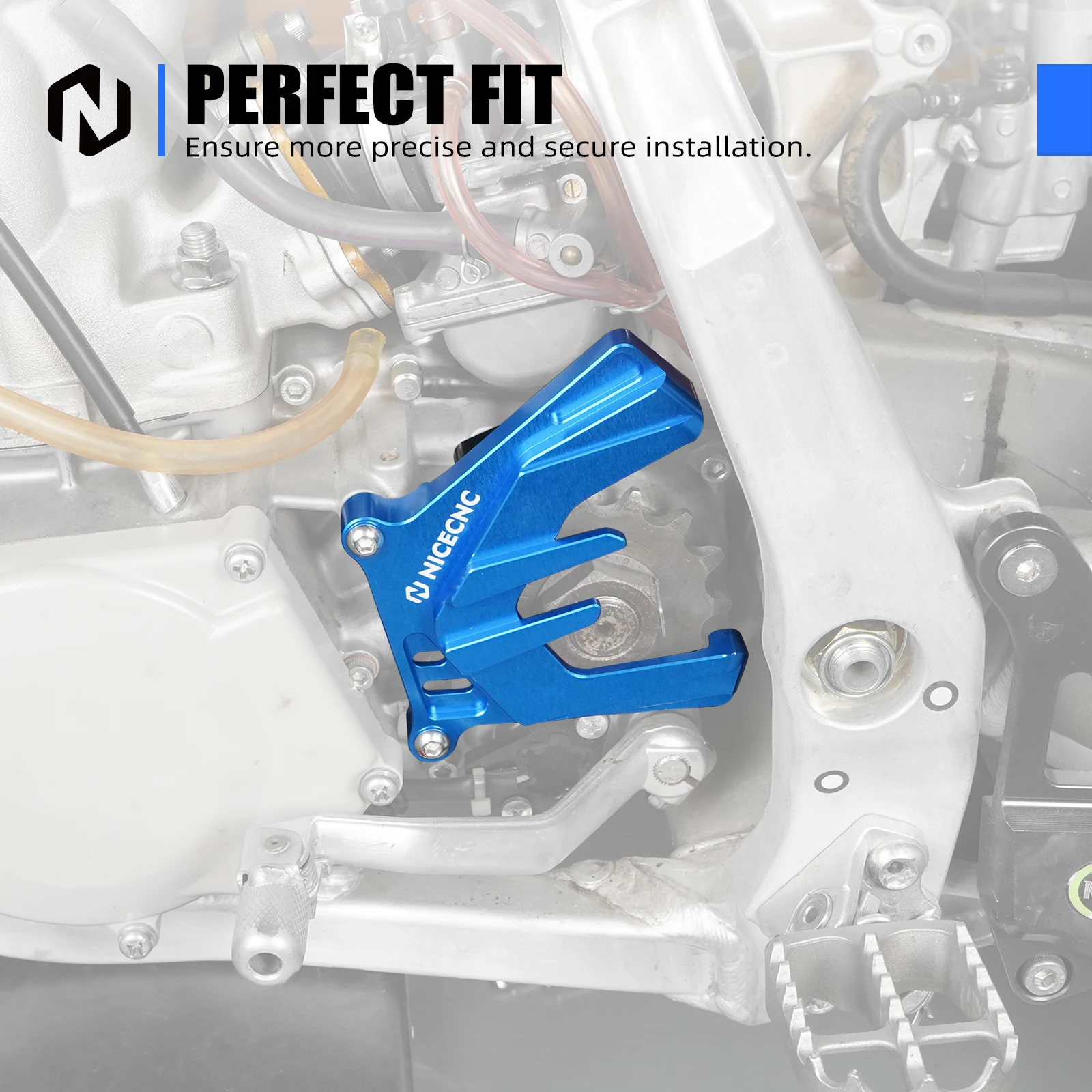 NICECNC الألومنيوم الجبهة غطاء ضرس الحرس حامي حالة التوقف لياماها YZ250 YZ 250 2000-2024 YZ250X YZ 250X 2016-2023 2022 #2