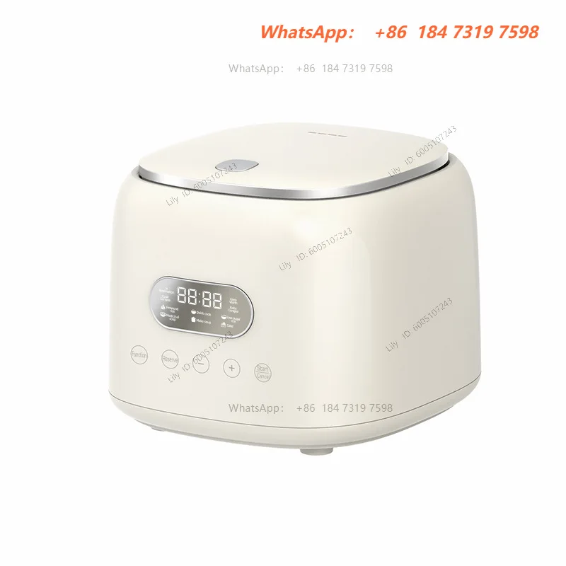 2.5L Smart Rice Cooker 8-Intelligent Programme 400W Multicooker Low Sugar Rice Cooker 24H Timer Keep-Warm Electric Rice Cooker