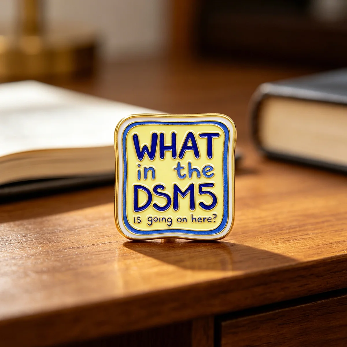 WHAT in the DSM 5 Is Going on Here? Enamel Pin Brooch Pines Lapel Pins Badge Clothing Accessories Fashion Jewelry Friends Gifts