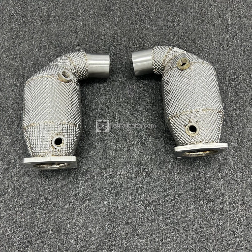 Auspuff-Downpipe für Porsche 911 991.1 991.2 Turbo S 3.8T (2013-2019), Hochleistungs-Flansch in hoher Qualität – Detail 6